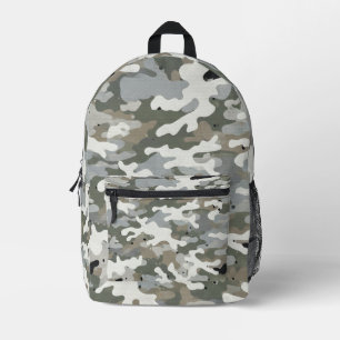 Winter Militär-Tarnmuster Bedruckter Rucksack