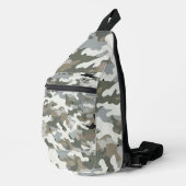Winter Militär-Tarnmuster Crossbody Bag (Rechte Ecke)