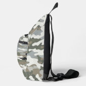 Winter Militär-Tarnmuster Crossbody Bag (Rechts)
