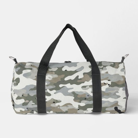 Winter Militär-Tarnmuster Duffle Bag (Vorderseite)