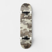 Winter Militär-Tarnmuster Skateboard (Vorderseite)