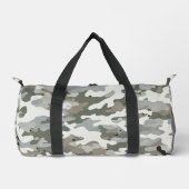 Winter Military Camouflage Pattern Duffle Bag (Vorderseite)
