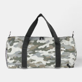Winter Military Camouflage Pattern Duffle Bag (Rückseite)