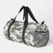 Winter Military Camouflage Pattern Duffle Bag (Rechte Ecke)