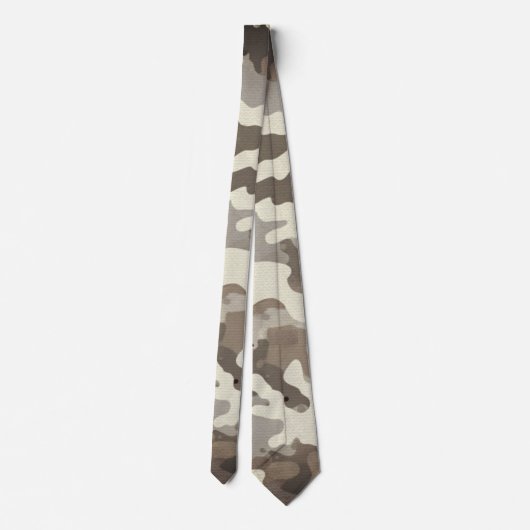 Winter Military Camouflage Pattern Krawatte (Rückseite)