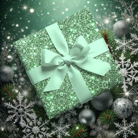 Winter Mint Solid Color 1,5 Zoll Satinband