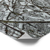 Winter mit schneebedeckten Branchen Poster (Ecke)