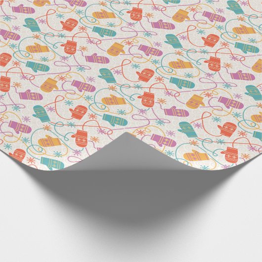 Winter Mittens Geschenkpapier (Ecke)