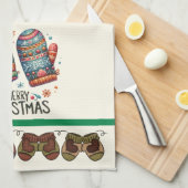 Winter Mittens Geschirrtuch (Viertel Falte)