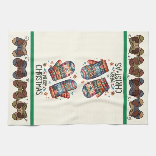 Winter Mittens Geschirrtuch (Horizontal)