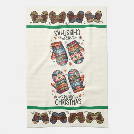 Winter Mittens Geschirrtuch (Vertikal)