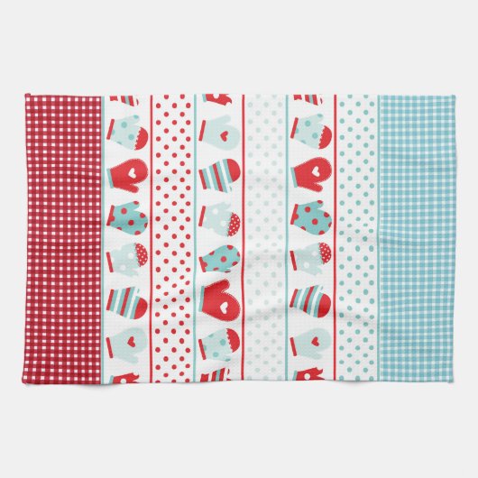 Winter Mittens Microfiber Küche Handtuch (Horizontal)