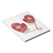 Winter Mittens Notizblock (angewinkelt)