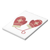 Winter Mittens Notizblock (Rotiert)