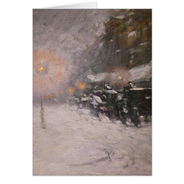 Winter, Mitternacht - Childe Hassam (Vorne)