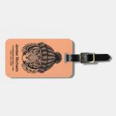 Winter-Mode-bereiter Tiger | addieren Ihren Namen Gepäckanhänger (Vorderseite horizontal)