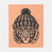 Winter-Mode-bereiter Tiger Fleecedecke (Vorderseite)
