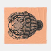 Winter-Mode-bereiter Tiger Fleecedecke (Vorderseite (Horizontal))