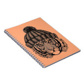 Winter-Mode-bereiter Tiger Notizblock (Rechte Seite)