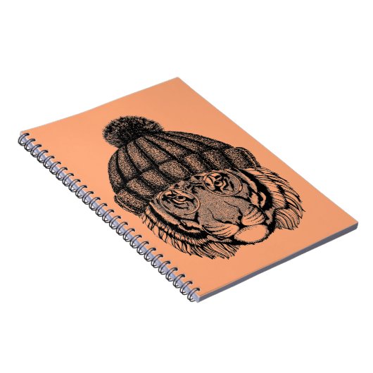 Winter-Mode-bereiter Tiger Notizblock (Rechte Seite)
