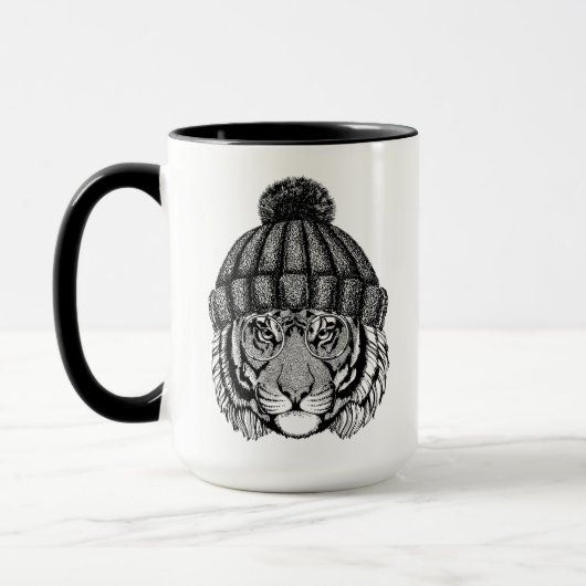 Winter-Mode-bereiter Tiger Tasse (Links)