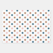 Winter Modern Boho Dots Bäume Weihnachtswrapping Geschenkpapier Set (Vorderseite 3)
