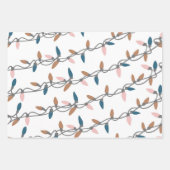 Winter Modern Boho Dots Bäume Weihnachtswrapping Geschenkpapier Set (Vorderseite 2)