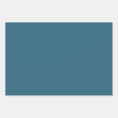 Winter Modern Boho Snowflakes Blue Weihnachten Geschenkpapier Set (Vorderseite 2)