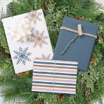 Winter Modern Boho Snowflakes Blue Weihnachten Geschenkpapier Set<br><div class="desc">Ein Trio von Designs für Ihre Geschenke. Dieses Set enthält ein Trio von Winter Boho Designs. Sehen Sie sich unsere komplette Produktreihe der Geschenkverpackungen in unserem Zazzle-Shop an.</div>