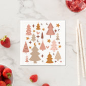 Winter Modern Boho Weihnachten Serviette (Beispiel)