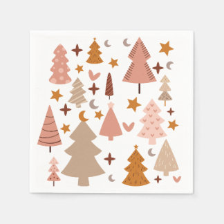 Winter Modern Boho Weihnachten Serviette