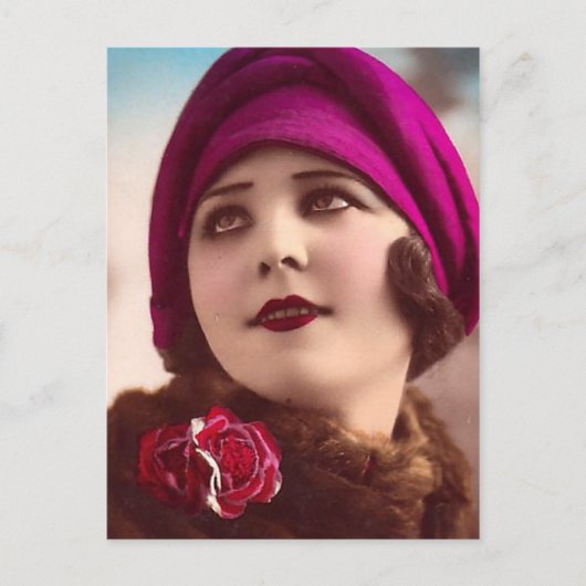 Winter modern postkarte (Vorderseite)