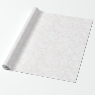 Winter Moderne Elegante Weiße und Blassrosa Marmor Geschenkpapier