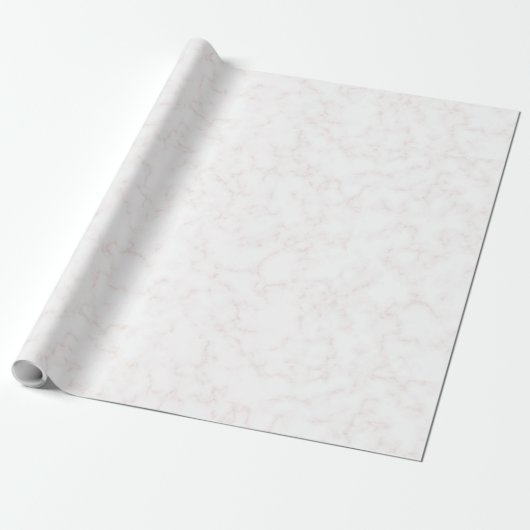 Winter Moderne Elegante Weiße und Blassrosa Marmor Geschenkpapier (Ungerollt)