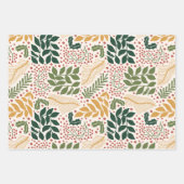 Winter Moderne Mute Ornament Blätter Weihnachten (Vorderseite)