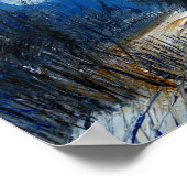 Winter-Mond Poster (Ecke)