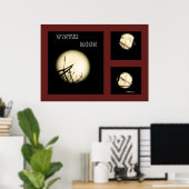 Winter Moon Collage Poster (Heimbüro)
