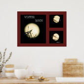 Winter Moon Collage Poster (Küche)