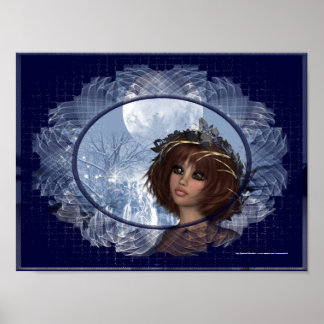 Winter Moon Design 2 Fantasy Woman Poster