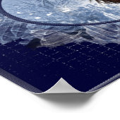 Winter Moon Design 2 Fantasy Woman Poster (Ecke)