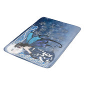 Winter Moon Fairy Badematte (Schrägansicht)