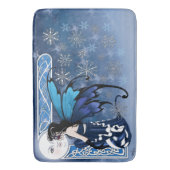Winter Moon Fairy Badematte (Vorderseite Vertikal)