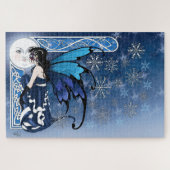 Winter Moon Fairy Blue Puzzle (Horizontal)