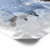 Winter Moon Fantasy Woman Poster Print (Ecke)