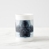 Winter Moon Husky Knochen China Tasse (Vorderseite)