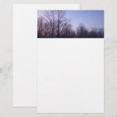 Winter Moon Morning Landschaftsfotografie Briefpapier (Vorne/Hinten)