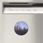 Winter Moon Morning Landschaftsfotografie Magnet (In Situ (Geschirrspüler))