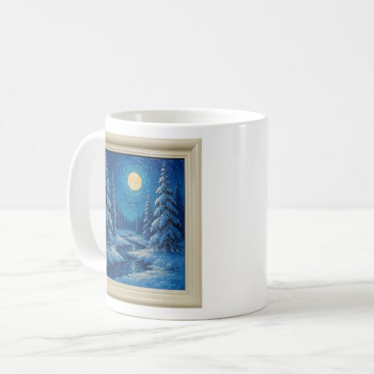 Winter Moonlight Mug Kaffeetasse (Vorderseite Links)