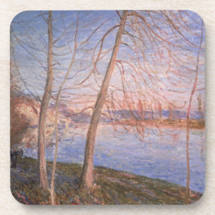 Winter-Morgen Alfred Sisleys Untersetzer
