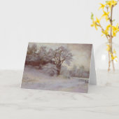 Winter-Morgen-Karte Karte (Gelbe Blume)